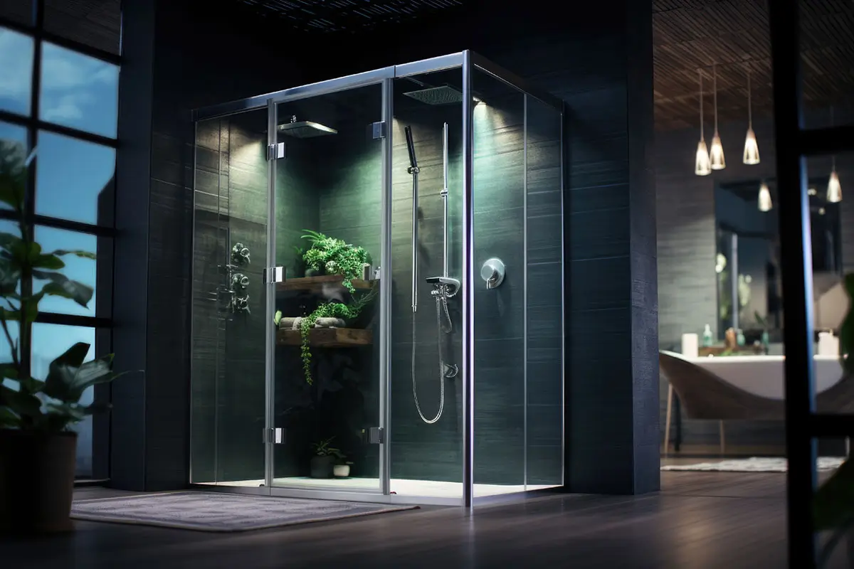 glass shower enclosure